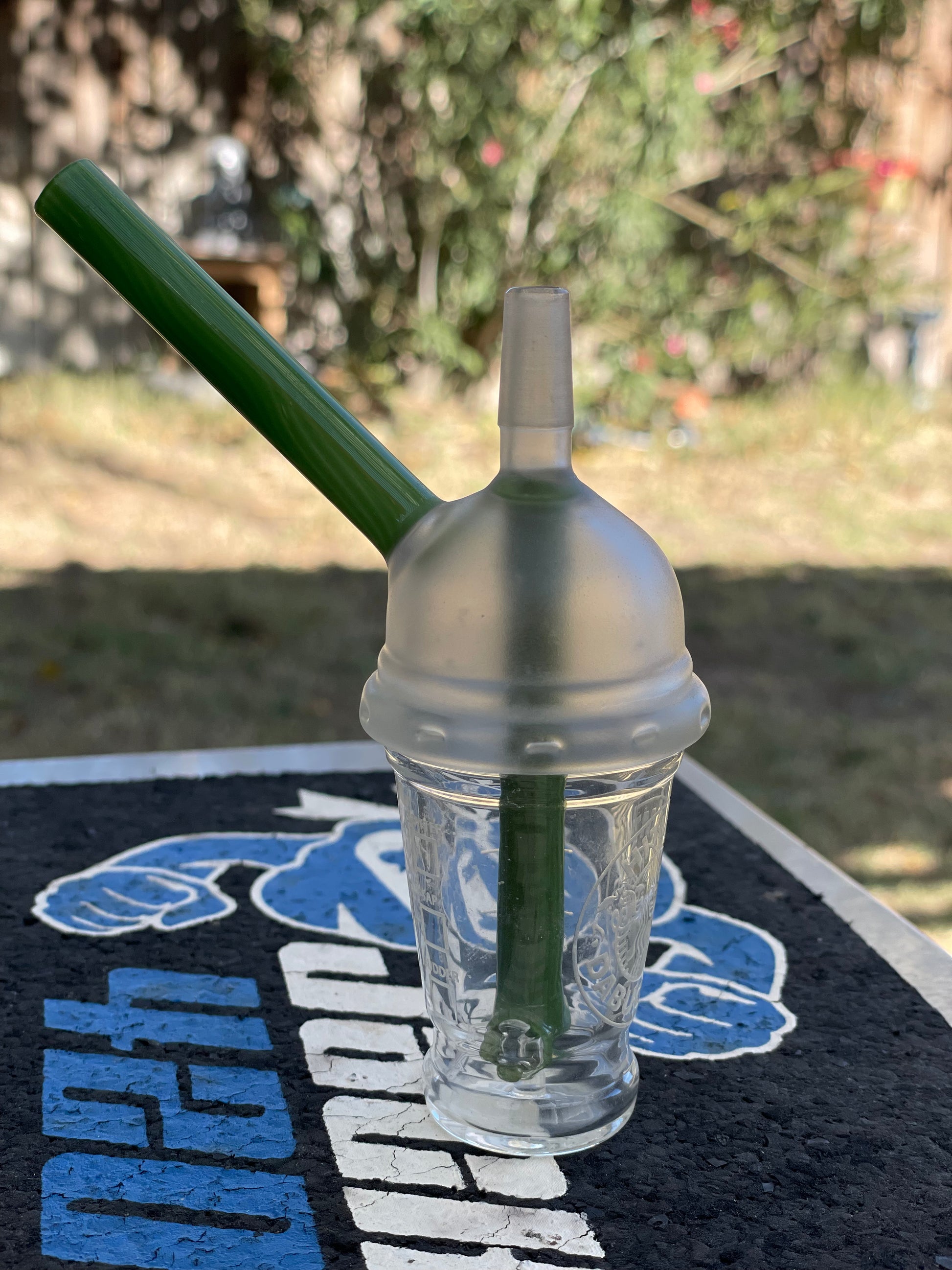 Hitman Glass - Original Dabuccino Mini Cup Rig #340 of 500 – We On LLC