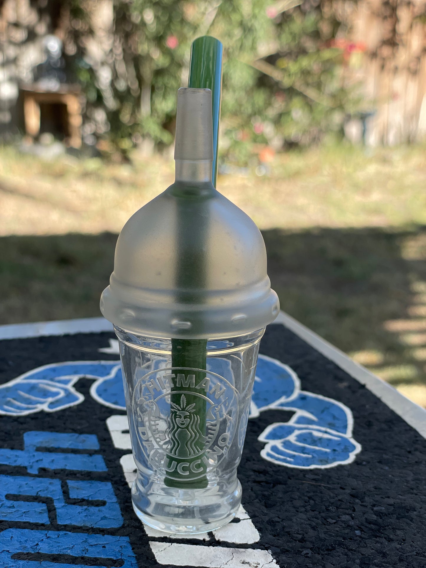 Hitman Glass - Original Dabuccino Mini Cup Rig #340 of 500 – We On LLC