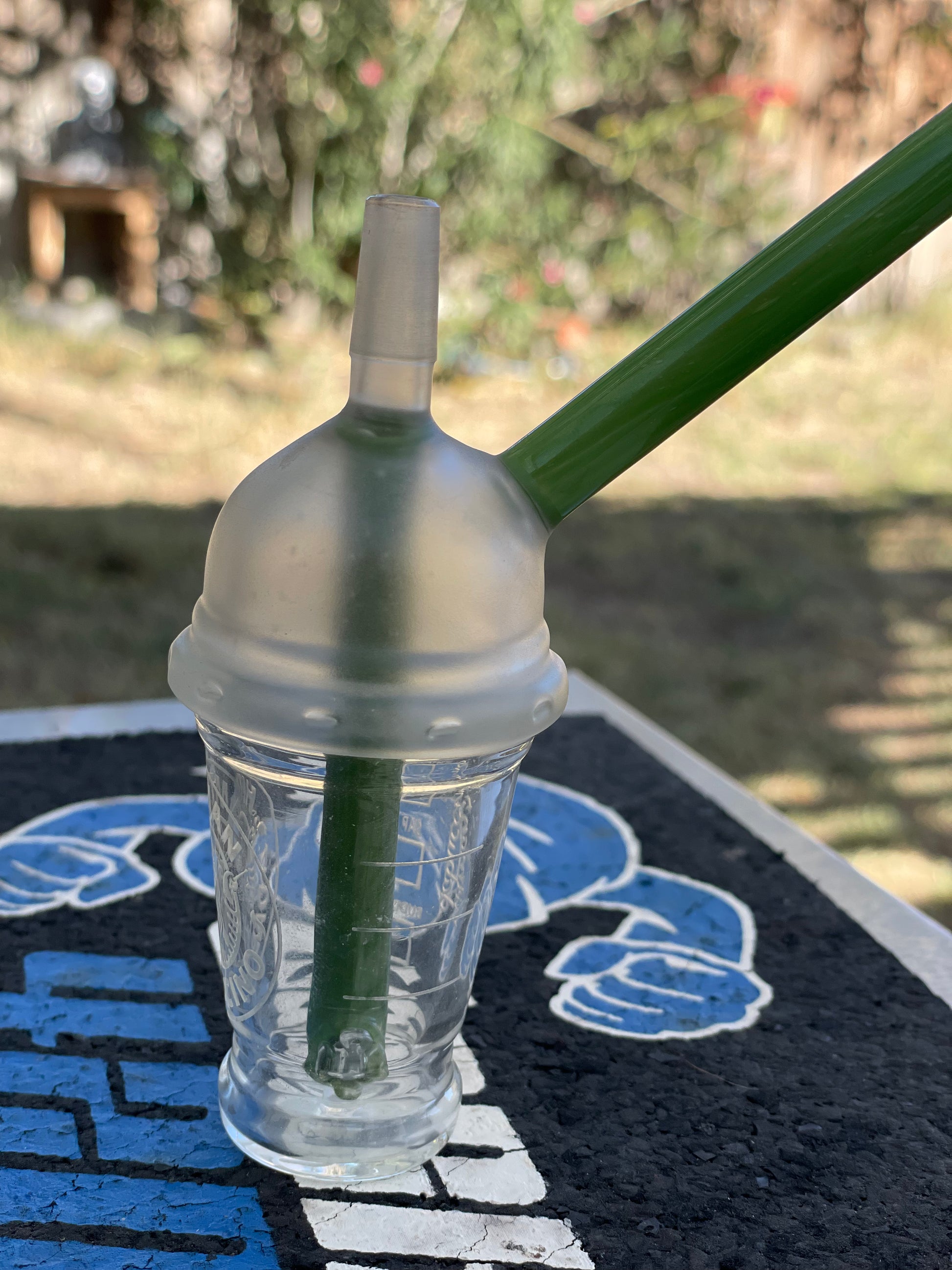 Hitman Glass - Original Dabuccino Mini Cup Rig #340 of 500 – We On LLC